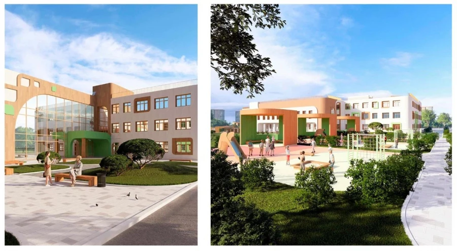 Эскизный проект детского сада в Нью Терра.