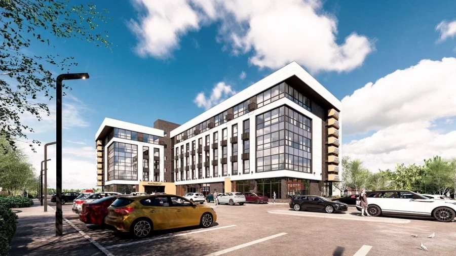 Бизнес центр Нью Терра главный фасад.