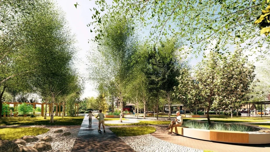 Планируемый сквер.