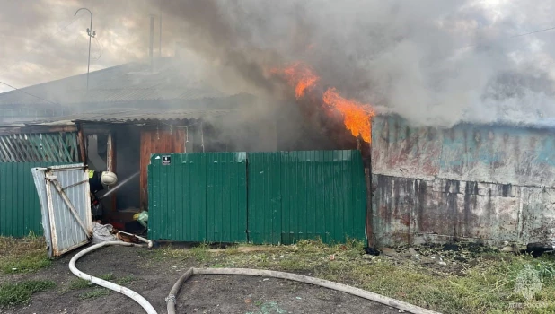 Пожар в Топчихе