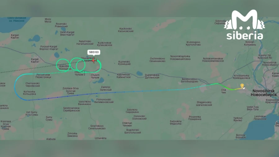 Разгерметизировался самолет после вылета из Новосибирска