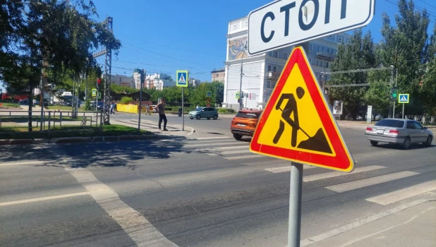 В Барнауле ограничено движение на улице Партизанской