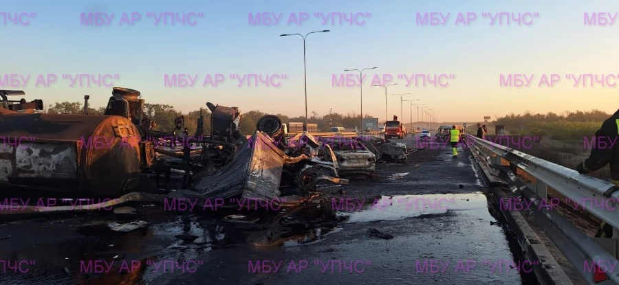 Массовая авария в Ростовской области.