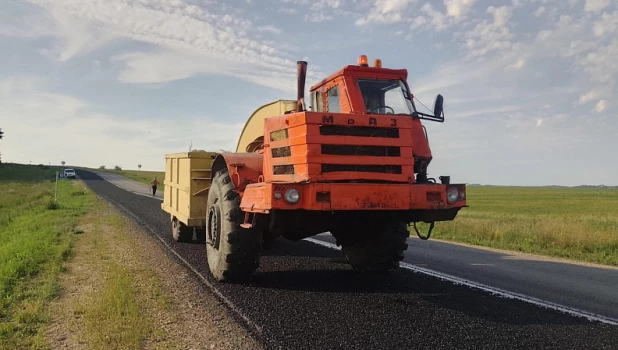 Ремонт трассы.