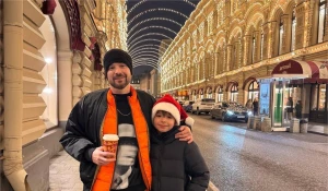 Алексей Чадов с сыном.