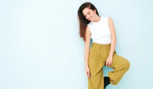 Широкие брюки.