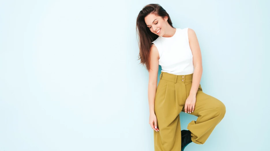 Широкие брюки.