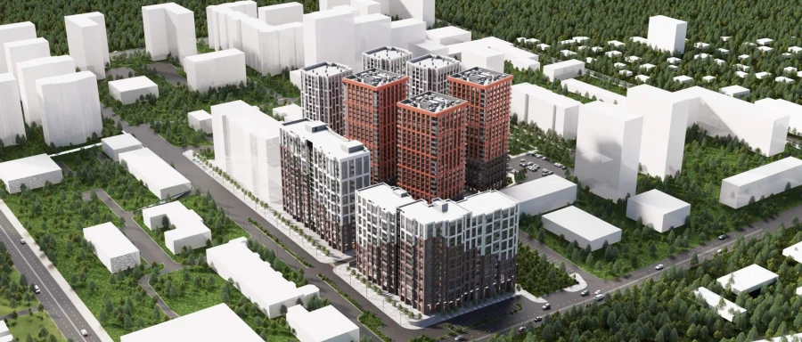 Проект жилого комплекса «Крупской»  на ул. Шевченко и ул. Крупской. 