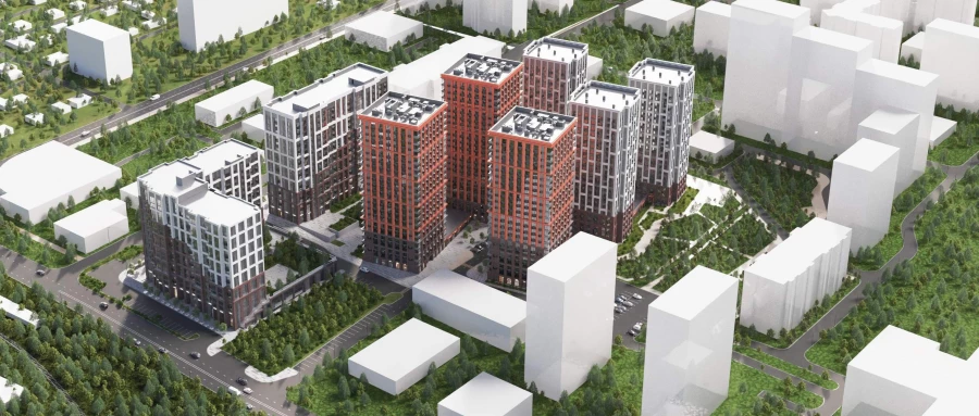 Проект жилого комплекса «Крупской»  на ул. Шевченко и ул. Крупской. 