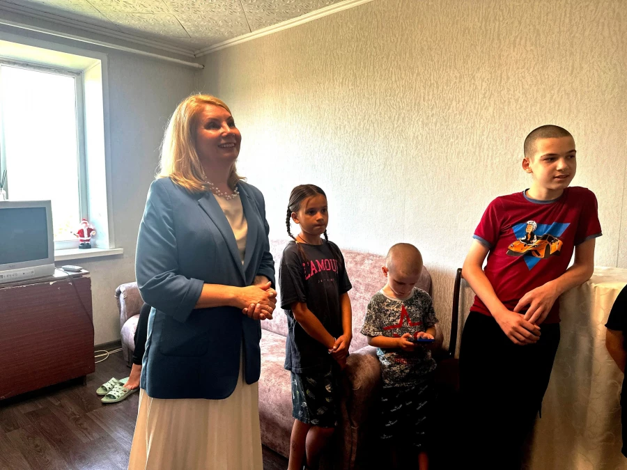 Многодетная семья Базановых.