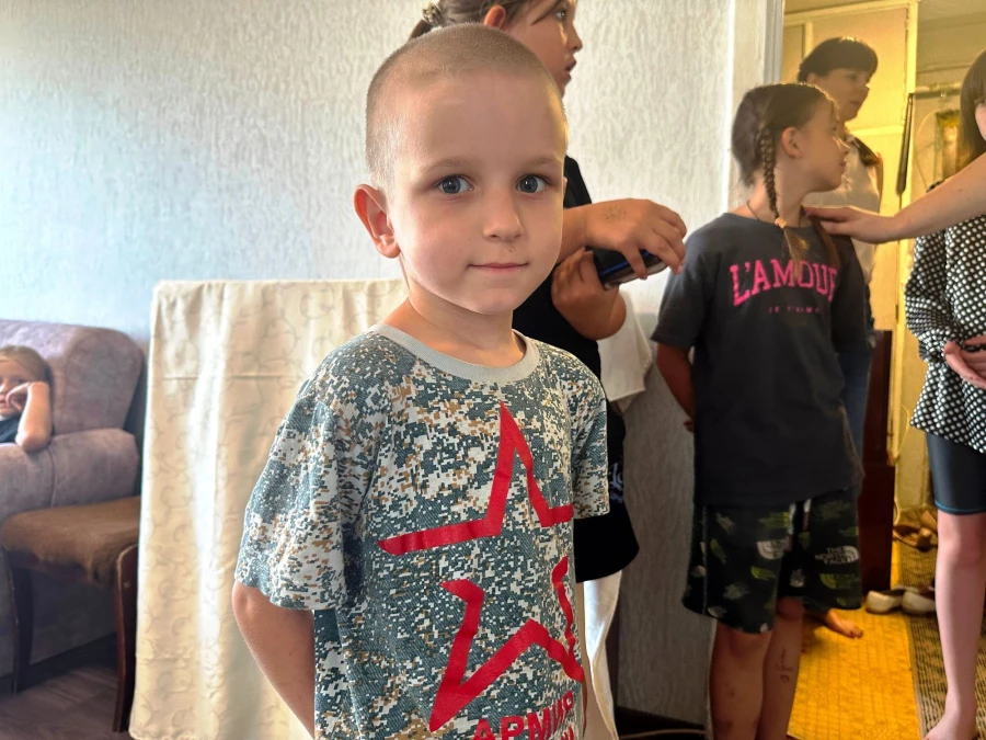 Многодетная семья Базановых.