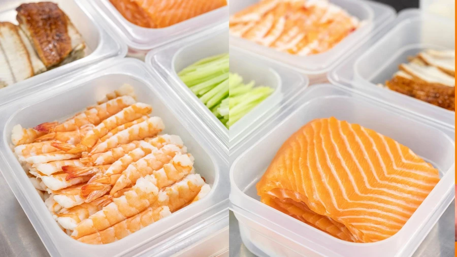 Продукты для приготовления роллов и суши.