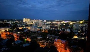 Вид на центр Барнаула. 