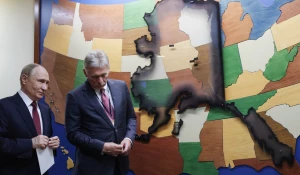 Владимир Путин и Дмитрий Песков