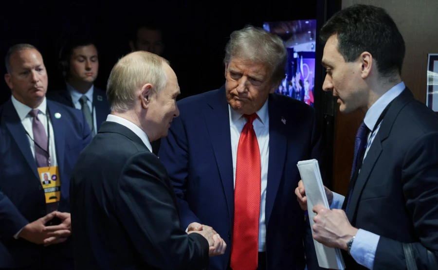 Владимир Путин и Дональд Трамп. 