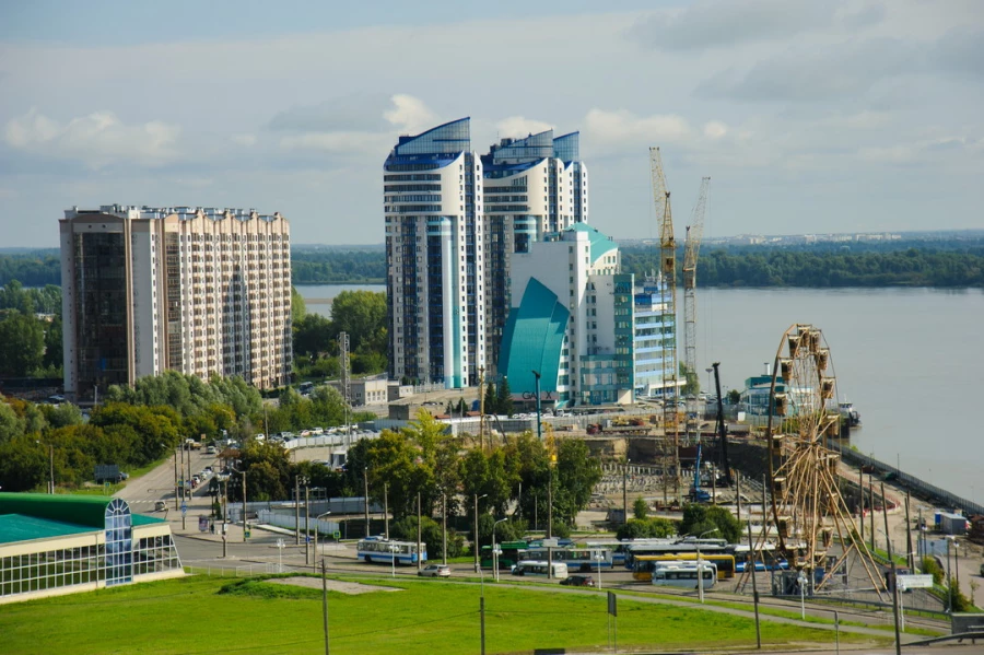 Фоторепортаж с нового колеса обозрения и Нагорного парка 