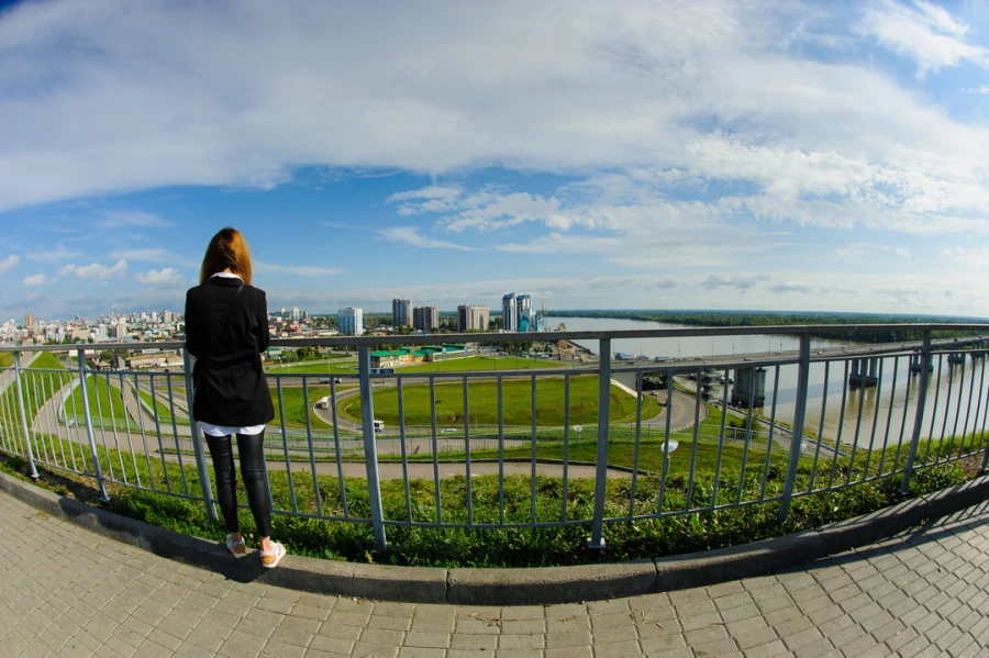 Фоторепортаж с нового колеса обозрения и Нагорного парка 