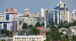 Барнаул, высотки, виды на город. 