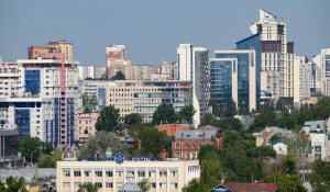 Барнаул, высотки, виды на город. 