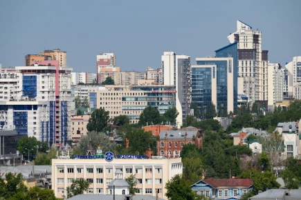 Барнаул, высотки, виды на город. 