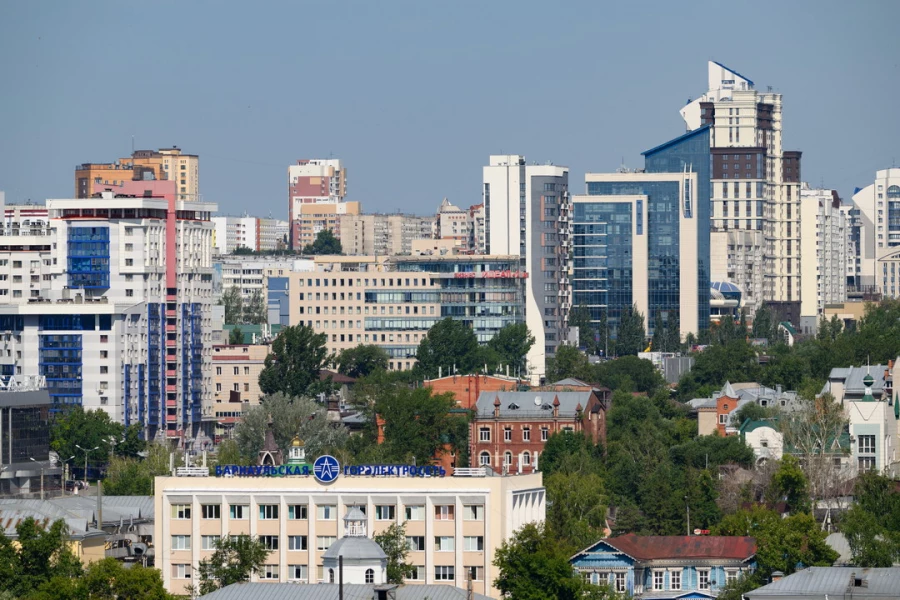 Барнаул, высотки, виды на город. 