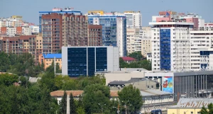 Барнаул, высотки, виды на город. 