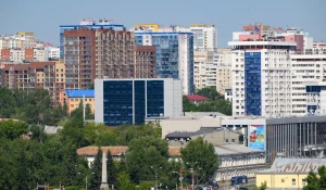 Барнаул, высотки, виды на город. 