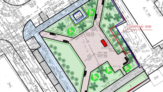 План благоустройства сквера 