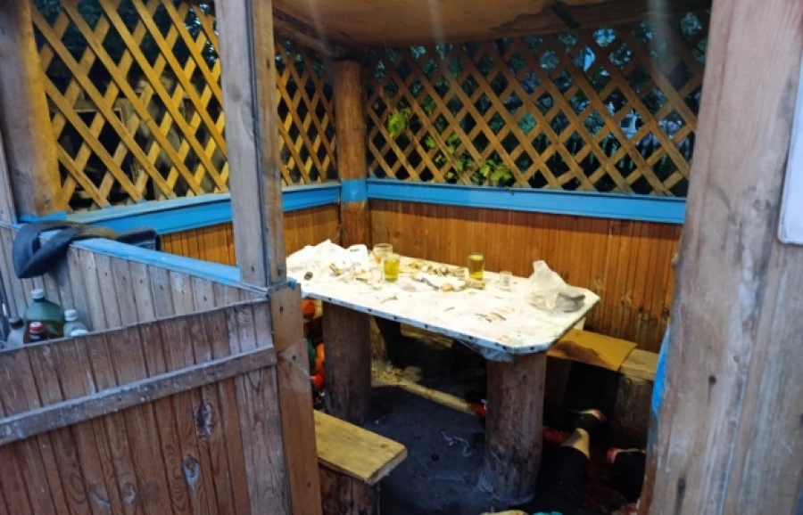 Место преступления в Калманском районе.