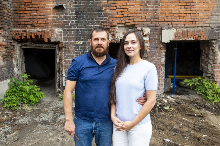 Евгений и Нина Нагорневы, дом Поскотинова.