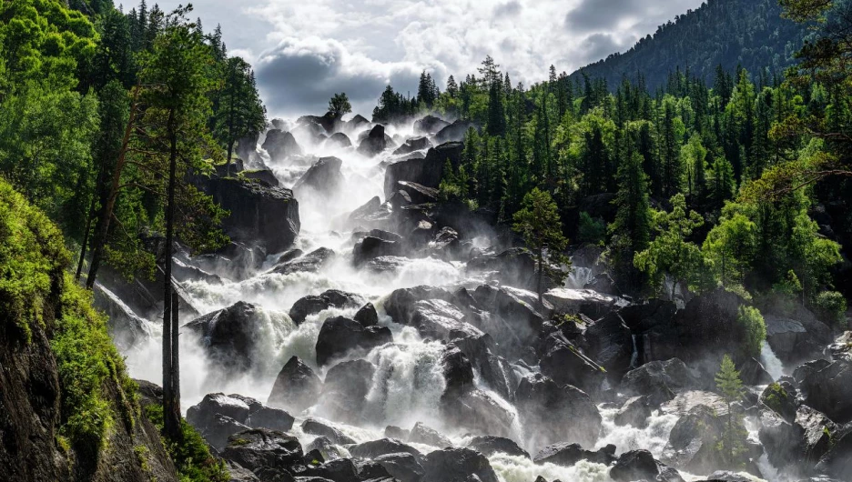 Водопад Учар.