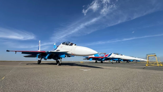 «Русские витязи» прилетели в Барнаул на День города 2025.