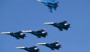 Прилет «Русских витязей» в Барнаул. 28 августа 2025.