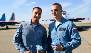 Прилет «Русских витязей» в Барнаул. 28 августа 2025.