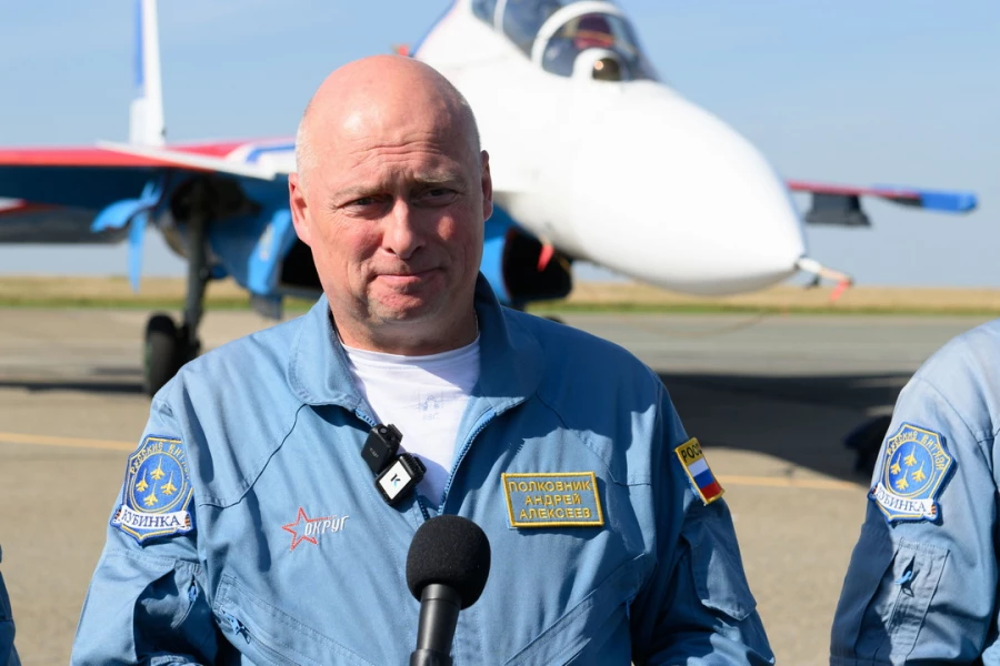 Прилет «Русских витязей» в Барнаул. 28 августа 2025.