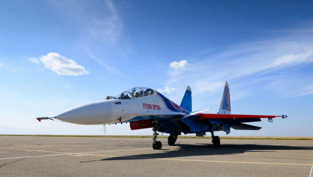 Прилет «Русских витязей» в Барнаул. 28 августа 2025.