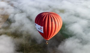 Фестиваль воздухоплаванья в Уймонской долине Республики Алтай.