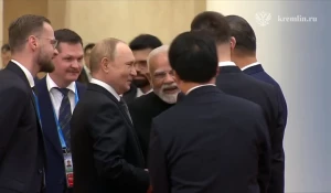 Владимир Путин на саммите ШОС в Китае.