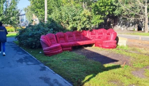 В центре Барнаула жители организовали зону отдыха с цыганским шиком.