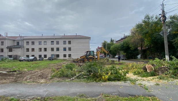 Новый сквер будет обустроен на пересечении улиц Максима Горького и Пушкина.