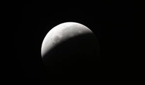 Лунное затмение с МКС