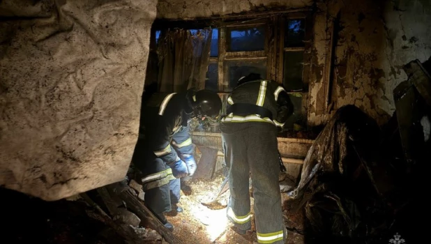 В Барнауле обрушилось здание.