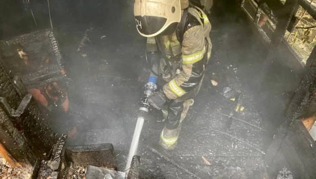 Пожар на ул. Димитрова 