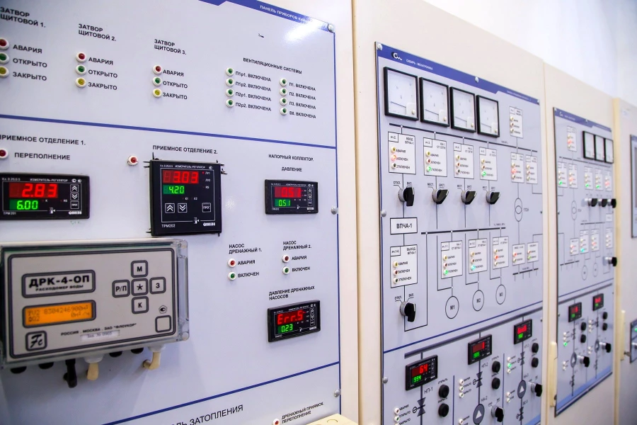 Щит управления на КНС-21.