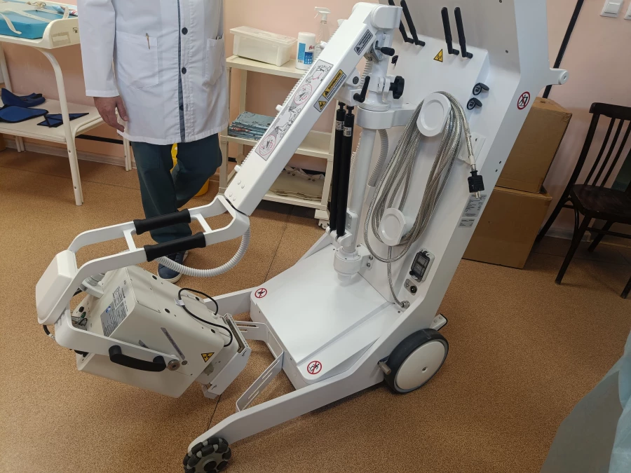 Рентгеновский аппарат. Отделение реанимации и интенсивной терапии новорожденных №2 в Центре охраны материнства и детства