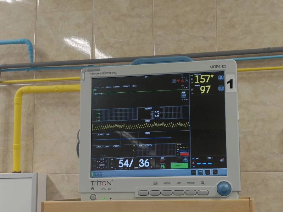 Аппарат для ингаляции оксидом азота. Отделение реанимации и интенсивной терапии новорожденных №2 в Центре охраны материнства и детства