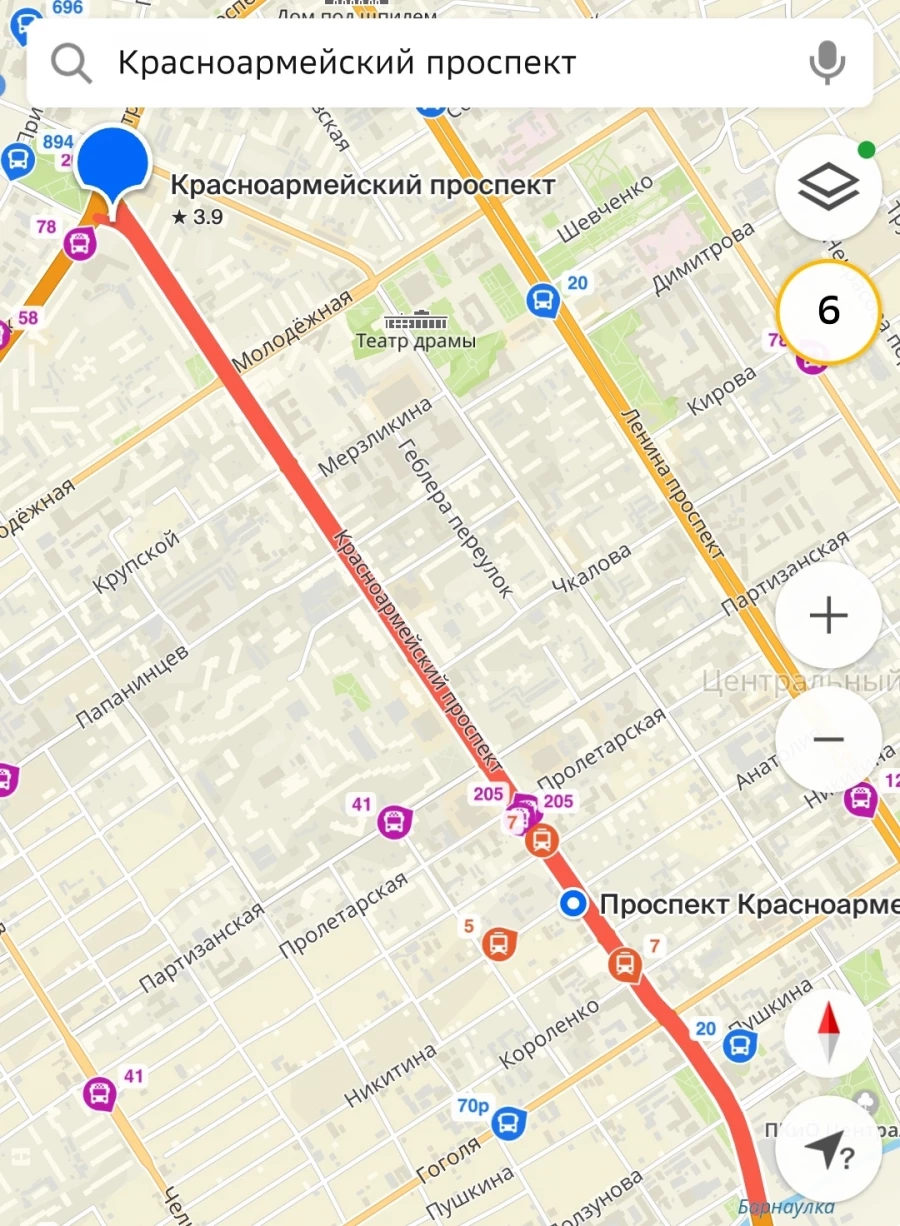 Пробка на Красноармейском проспекте 