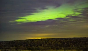 Северное сияние в Малоярославце 