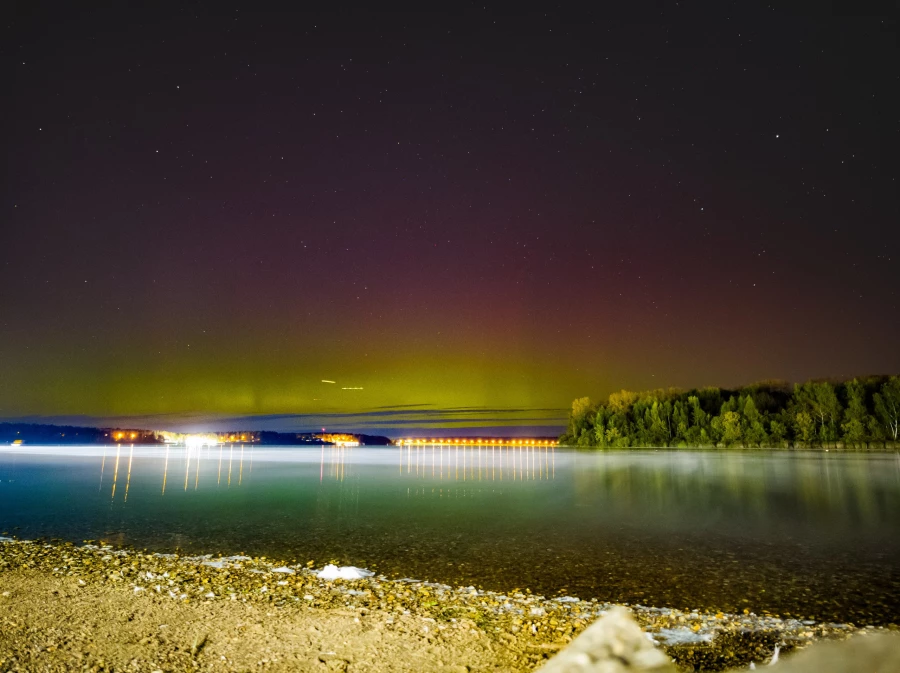 Северное сияние в Солнечногорске 