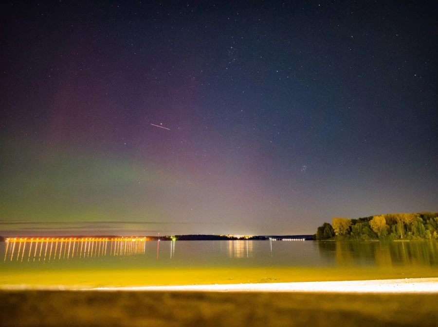 Северное сияние в Солнечногорске 